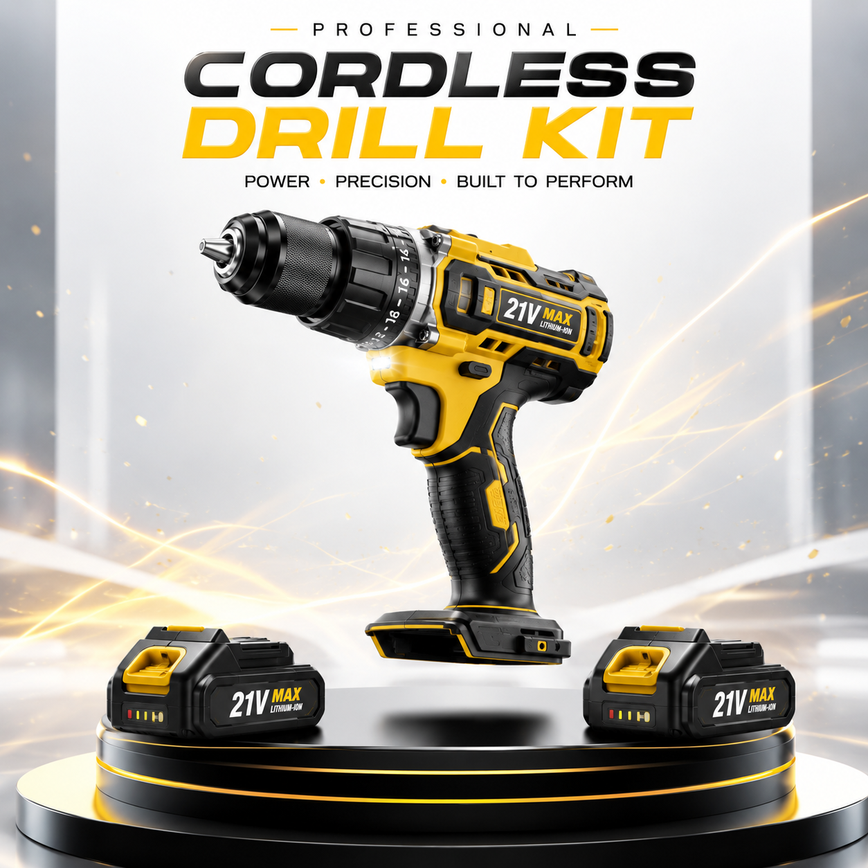 Professional Rechargeable Drill Machine - Dual Battery Kit