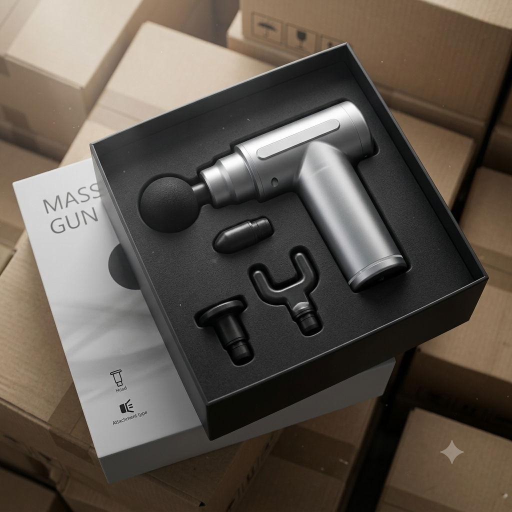 Mini Portable Massage Gun - Silver