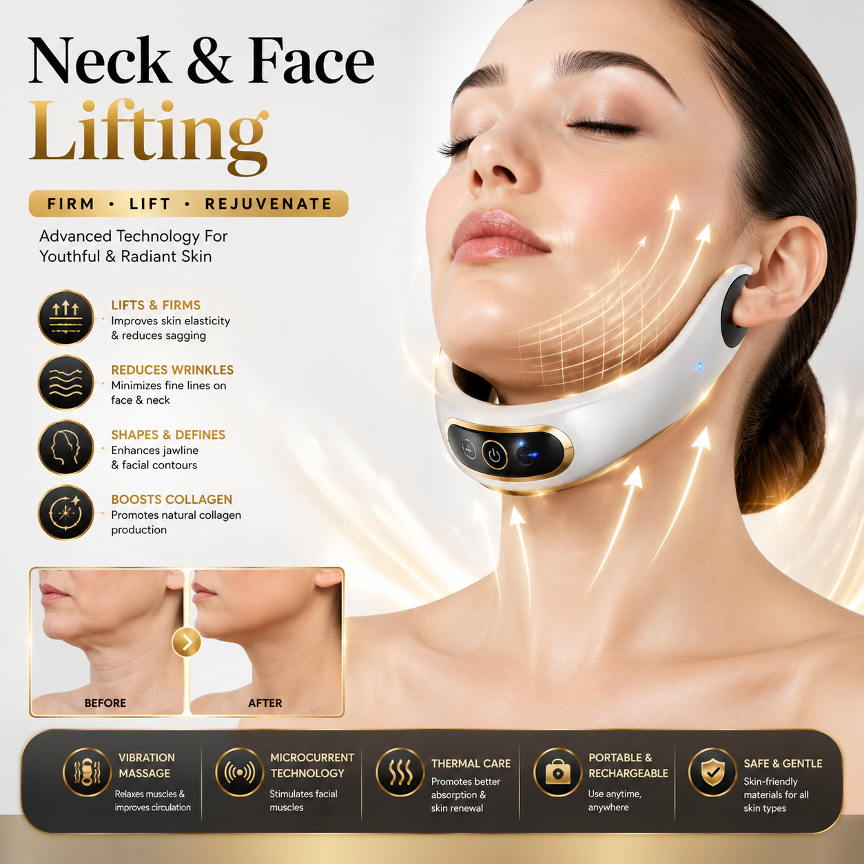 Advanced Neck & Face Lifting Massager – Upgrade your EVERY DAY