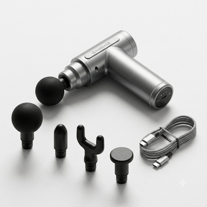 Mini Portable Massage Gun - Silver